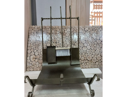 Дровница узорная с поддоном + 3 предмета