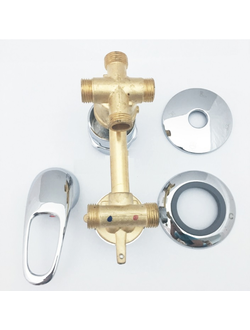 Смеситель для душевых кабин 4-и режимный 150 мм, под резба