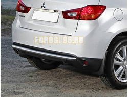 Защита заднего бампера d57 на Mitsubishi ASX ( Митсубиши а эс икс)