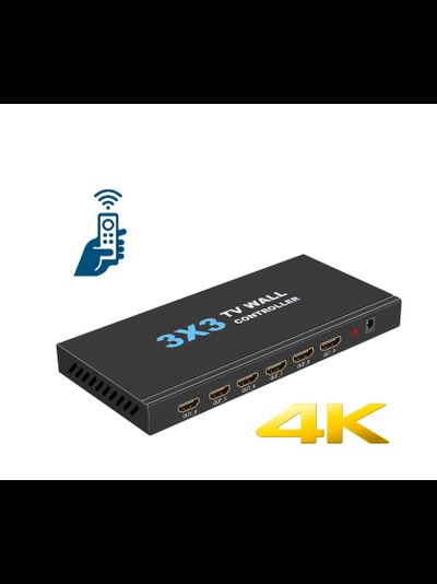 DE/VT-VW30 Контроллер видеостены 4К 3x3 (9 выходов для мониторов 4К)