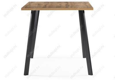 Стол Тринити Лофт 140 25 мм дуб вотан / черный матовый