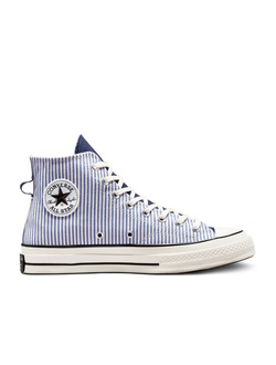 Кеды Converse Chuck 70 Crafted Stripe Hi Top A00472C купить оригинал в Москве
