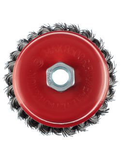 ЕРМАК Щетка металл. для УШМ 100мм/М14 крученая (чашка), 2 штуки