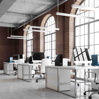 Светильник линейный подвесной светодиодный, 24Вт, 1000х40х40мм, 4000К, IP44, , цвет - серебро