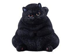 Очень толстый котик (черный) - Коллекционная фигурка 1/6 Pudgy Cat (JXK291F) - JXK