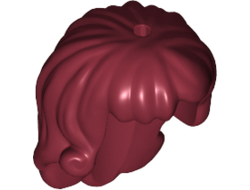 Mini Doll, Hair Friends Long, Curls at Ends, Hole on Top, Dark Red (18842 / 6101255)