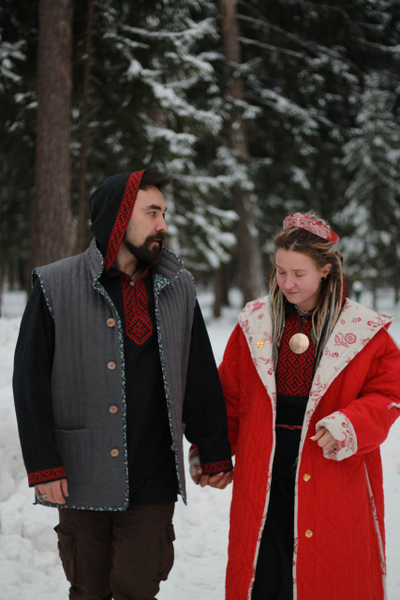 Стёганый мужской жилет "Родное тепло"