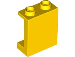 Panel 1 x 2 x 2 with Side Supports - Hollow Studs, Yellow (87552 / 4593677)
