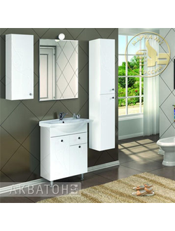 АКВАТОН. Тумба-умывальник "Лиана 60 М" 1A1629K0LL010 с раковиной Байкал 60