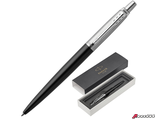 Ручка шариковая PARKER «Jotter Core Bond Street Black CT», корпус черный, хромированные детали, синяя. 142381