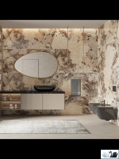 Керамогранит Creto Patagonia Bronze 80х160 см серо - бежевый