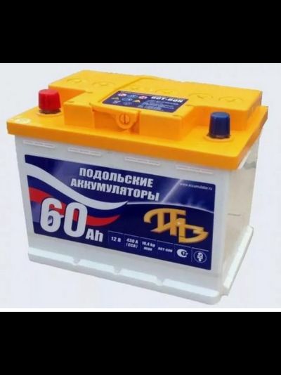 Аккумулятор ПАЗ 60Ач п.п/зал.