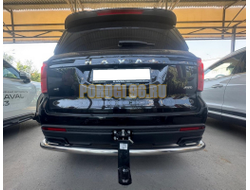 Защита заднего бампера угловая большая Папа Тюнинг d60 для Haval H5 2024-