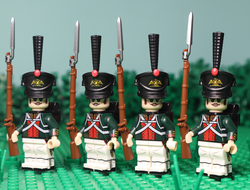 4 солдата русской гвардии, наполеоновские войны 1812