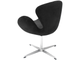 SWAN CHAIR графит, искусственная замша