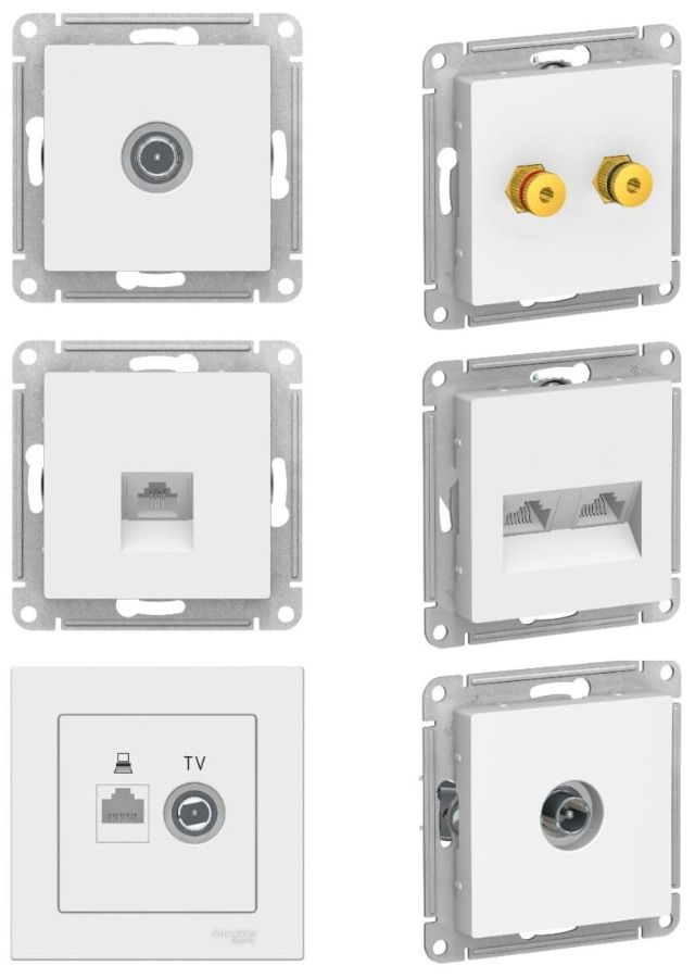 Телекоммуникационные розетки AtlasDesign Systeme Electric
