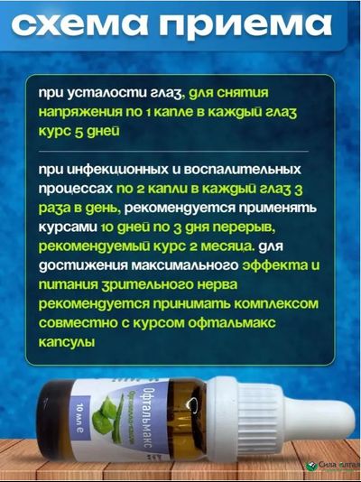 Комплекс Офтальмакс для восстановления зрения