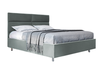 Кровать "Квадра" серого цвета