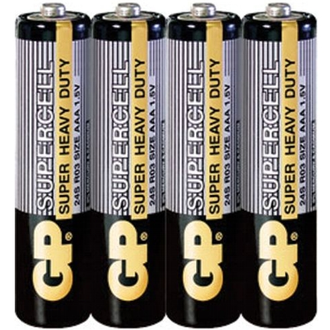 Батарейка AAA солевая GP R3 в термопленке 4шт.