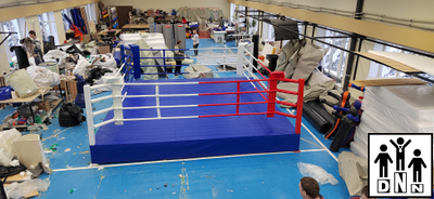 Ринг боксерский на помосте разборный