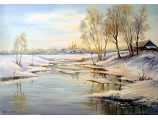 "Весна в Свердлово" 50см х 70см холст/масло