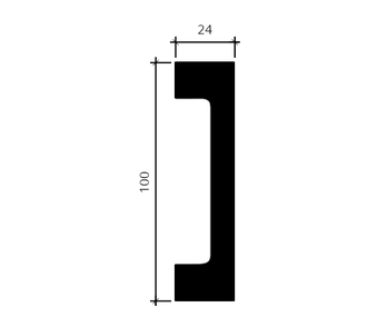 Молдинг 1.51.807 - 100*24*2000мм