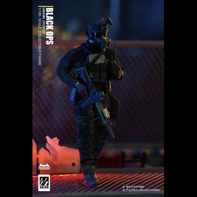Боец спецназа - Коллекционная фигурка 1/12 SCALE Black Ops (SA01) - HASUKI