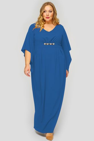 Вечернее платье в стиле Ампир 1823802 синий
