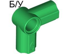 ! Б/У - Technic, Axle and Pin Connector Angled #6 - 90 degrees, Green (32014 / 4114231) - Б/У