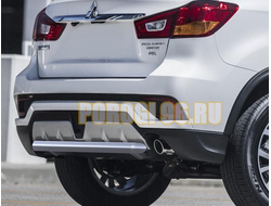 Защита заднего бампера Mitsubishi ASX