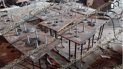 изготовление закладных с резьбой