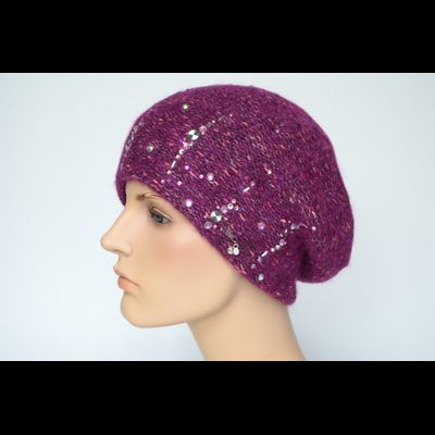 Берет Vizio 1010 B фуксия с украшениями