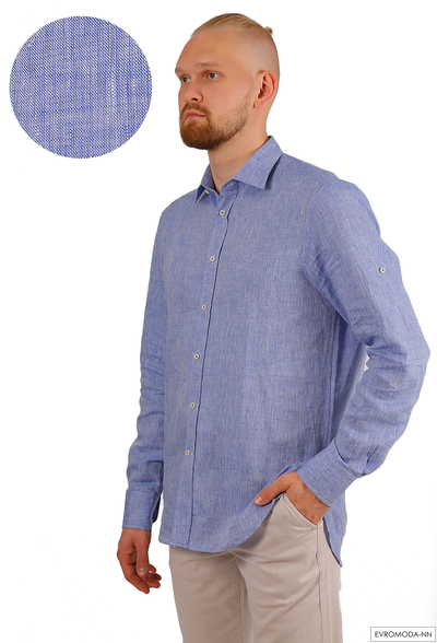 Рубашка мужская льняная Рето-RPTFC