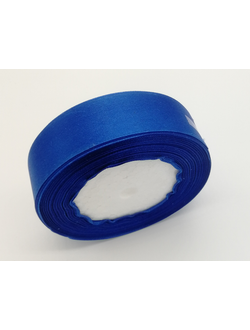 Лента атласная 25 мм, цвет синий арт. 40