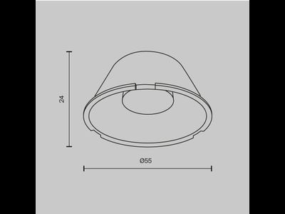 Линза ?50mm 15° для Focus Led 12Вт, LensD49-15