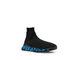 Кроссовки-носки Balenciaga Speed с синим лого черные