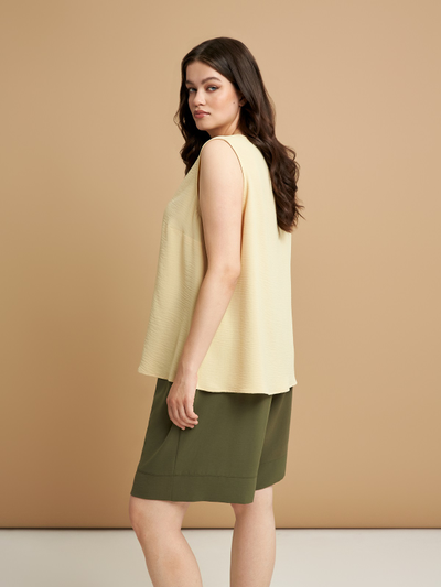 Базовый топ из искуственного шелка