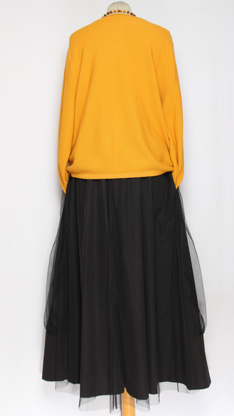 Джемпер тонкий ХЛОПОК "ТРИ ПУГОВКИ"  горчичный, голубой, красный до р.50