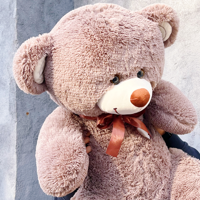 Большой плюшевый медведь 135 см кофейный Феликс