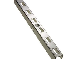 2201 Профиль "П"-образный перфорированный Canalina/Global хром 50х50 L=2400 мм шаг 50 мм W30.5xH17xL2400мм толщина стенки 1.2мм