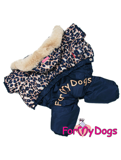 Комбинезон на шелке Лео синий