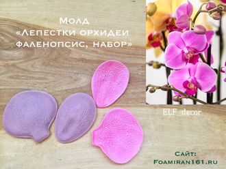 Молд «Орхидея фаленопсис, набор»