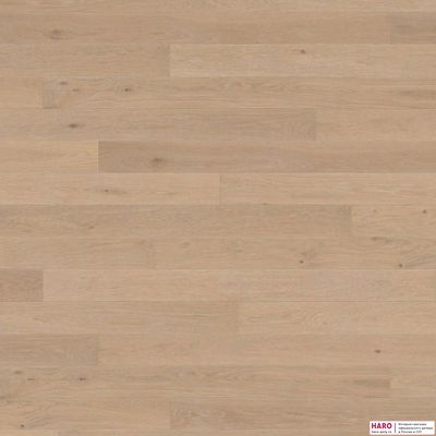Декор паркетной доски Haro Дуб Кремово-Белый Маркант 1-пол, масло 535538 фронт