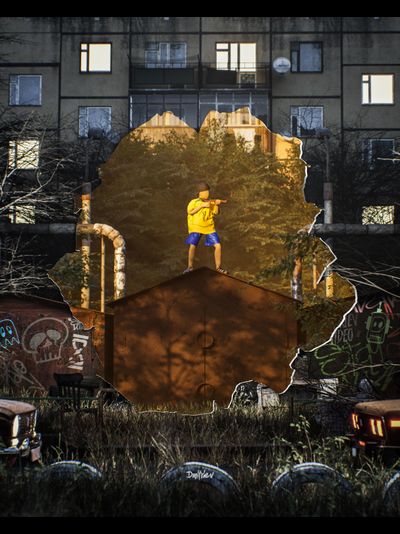 холст "Гаражи 2.0"