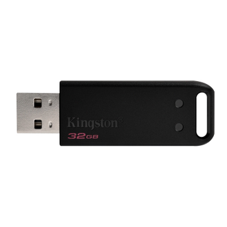 Флеш-память Kingston DataTraveler 20, 32Gb, USB 2.0, черный, DT20/32GB