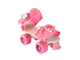 Раздвижные квады на обувь Banwei Pink 18-23 см (28-35 размер)