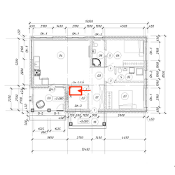 Одноэтажный дом с двумя спальнями 93м² (S60)