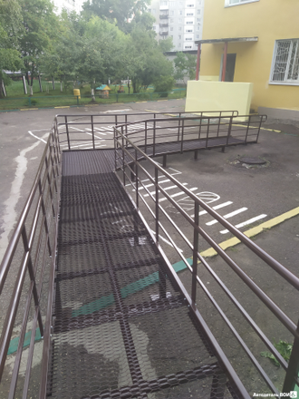 Пандус уличный из ПВЛ