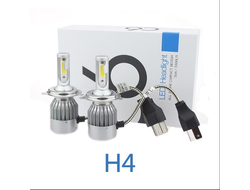 Автолампа светодиодная H4 LED HEADLIGHT C6 6000K, 12v