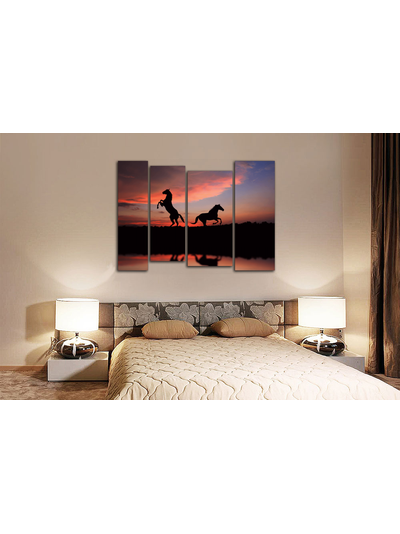 Модульная картина "Два коня"